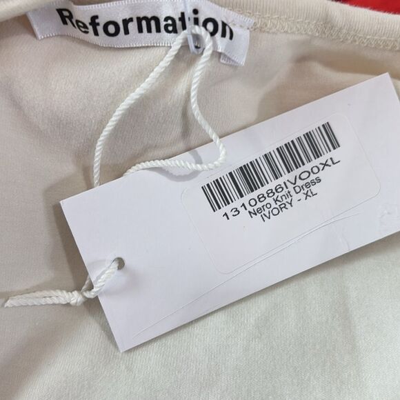 REFORMATION Nero Knit Dress Size XL $148 - Picture 6 of 6